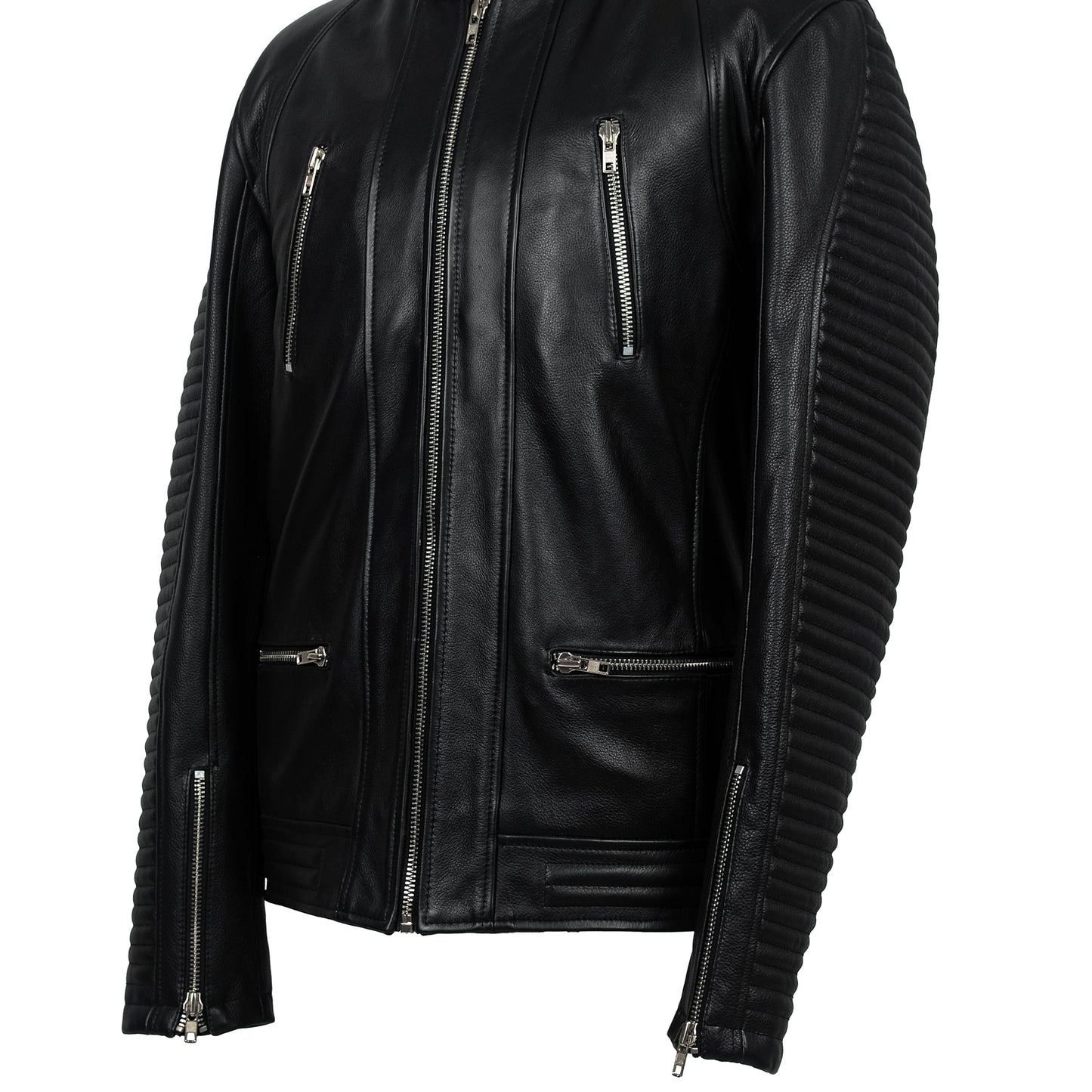 Roadster Quilted Leather Biker Jacket