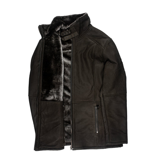 Premium Faux Fur Lined Leather Jacket