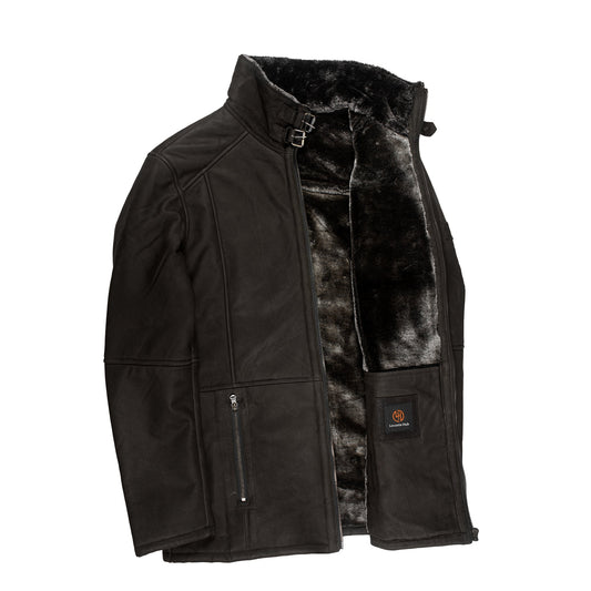 Premium Faux Fur Lined Leather Jacket