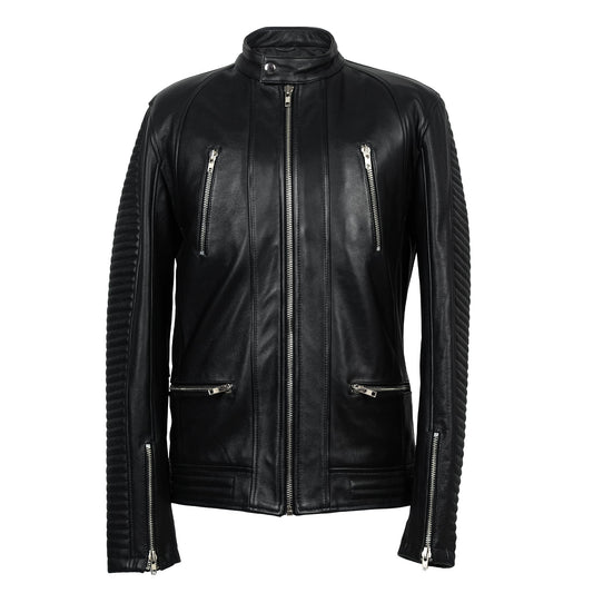 Roadster Quilted Leather Biker Jacket